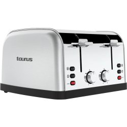 Taurus Brødrister Vintage Four 4 Skiver, stål