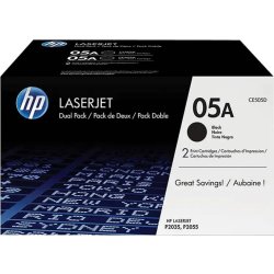 HP no 05A CE505D lasertoner, sort, 2 x 2300 s.