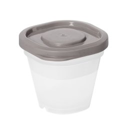 Sustain opbevaringsboks, gråbrun, 0,5dl, 4 stk.
