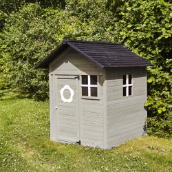 NORDIC PLAY Legehus 158x148x132 cm, grå/sort