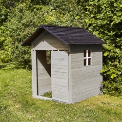 NORDIC PLAY Legehus 158x148x132 cm, grå/sort