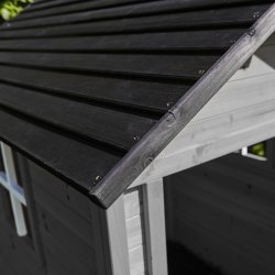 NORDIC PLAY Legehus 158x148x132 cm, grå/sort