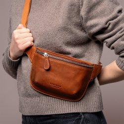 Velorbis Bumbag i Bøffellæder, honey