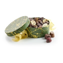 Hatteæske med luksuschokolade, 500 g