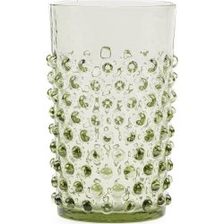 Anna Von Lipa Hobnail Glas, 250ml, olivegreen