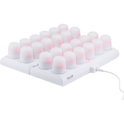 Securit® Amsterdam LED fyrfadslys, 12 stk., hvid