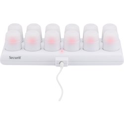 Securit® Amsterdam LED fyrfadslys, 12 stk., hvid
