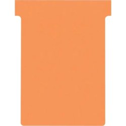 Nobo T-kort str. 3, 80 x 120mm, 100 stk, orange
