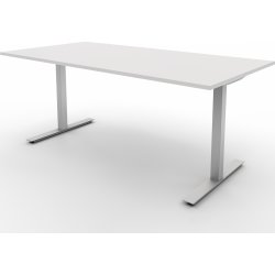Bordplade 180x90, hvid decor lam., hvid rosette
