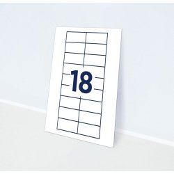 Badgepoint Printbare indstik 65x30mm, til Polar 30