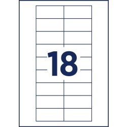 Badgepoint Printbare indstik 65x30mm, til Polar 30