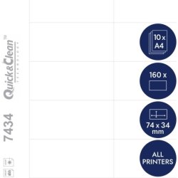 Badgepoint Printbare indstik 74x34mm, til Polar 35