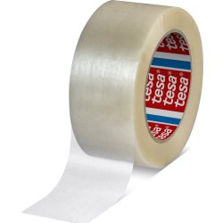 tesa Standard Pakketape, PET, 50mm x 132m, klar