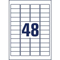Avery holdbare etiketter | 45,7x21,2 mm | 480 stk.