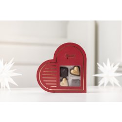 Xocolatl Red Heart 4 stk, 38g