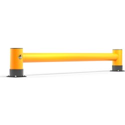 Rack-Mammut påkørselsværn t/reolende, enkel, 2,5 m