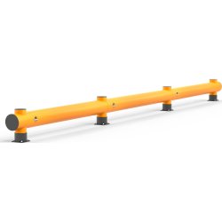 Rack-Mammut påkørselsværn, enkel, 6 m