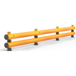 Rack-Mammut påkørselsværn, dobbelt, 6 m