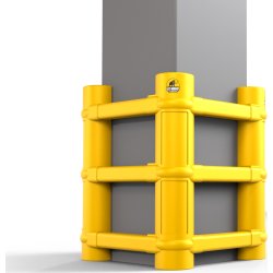 Rack-Mammut søjleværn, universal, 100 x 20-70 cm