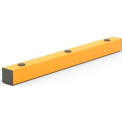 Rack-Mammut påkørselsværn t/gulv, flex, 1,2 m