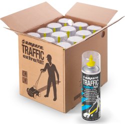 Traffic Extra gulvmarkeringsmaling, 500ml, gul