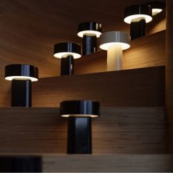 Zone Oblong Lampe H18 cm, sort
