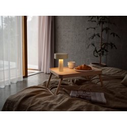 Zone Oblong Lampe H18 cm, varm grå