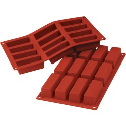 Silikomart Bageform rektangel 12 stk, 7cl
