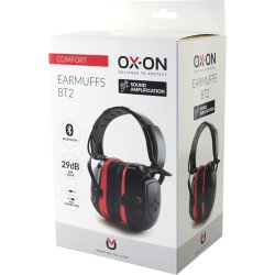 OX-ON Høreværn Comfort BT2 Bluetooth/Medhør, 29 db