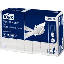 Tork H2 Xpress Advanced Håndklædeark 3-fold, 21 pk