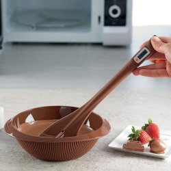 Silikomart Chokolade termometer/dejskraber, brun