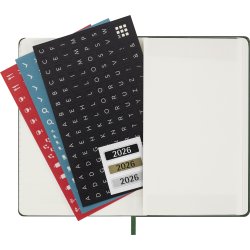 Moleskine 2026 Kalender | H | Uge | Poc. | Grøn