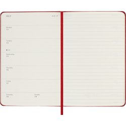 Moleskine 2026 Kalender | H | Uge | Poc. | Rød