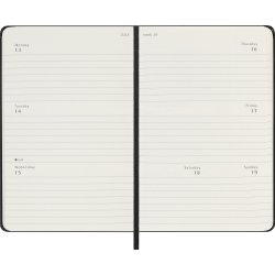 Moleskine 2026 Kalender | H | Uge h. | Poc. | Sort