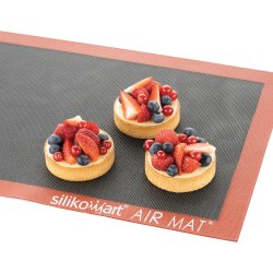 Silikomart Bagemåtte Air Mat, rød/sort, 40x60cm