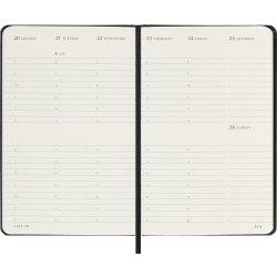 Moleskine 2026 Kalender | H | Uge v. | Poc. | Sort