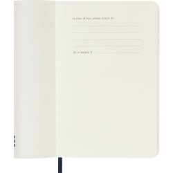 Moleskine 2026 Kalender | S | Uge | Poc. | Blå