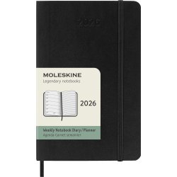 Moleskine 2026 Kalender | S | Uge | Poc. | Sort