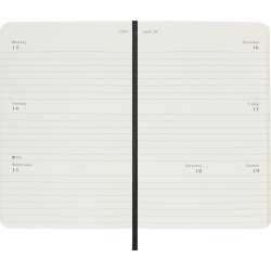 Moleskine 2026 Kalender | S | Uge h. | Poc. | Sort