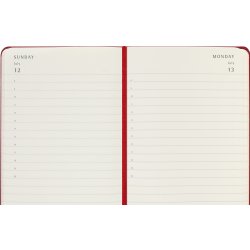 Moleskine 2026 Kalender | H | Dag | Poc. | Rød