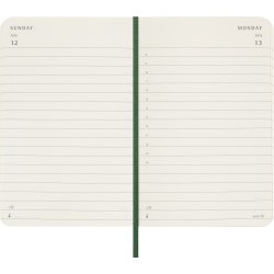 Moleskine 2026 Kalender | S | Dag | Poc. | Grøn