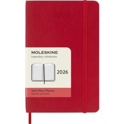 Moleskine 2026 Kalender | S | Dag | Poc. | Rød