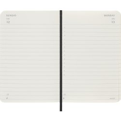 Moleskine 2026 Kalender | S | Dag | Poc. | Sort