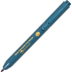 Detekterbar Permanent Marker med klik | Blå