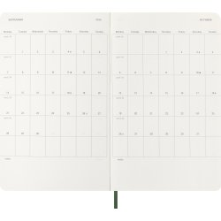 Moleskine 2026 Kalender | S | Uge | L | Grøn