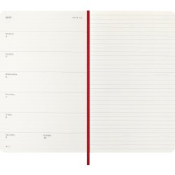 Moleskine 2026 Kalender | S | Uge | L | Rød