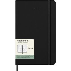 Moleskine 2026 Kalender | H | Uge h. | L | Sort