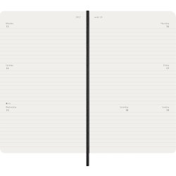 Moleskine 2026 Kalender | S | Uge h. | L | Sort