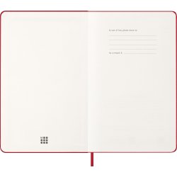Moleskine 2026 Kalender | H | Dag | L | Rød