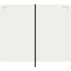 Moleskine 2026 Kalender | S | Dag | L | Sort